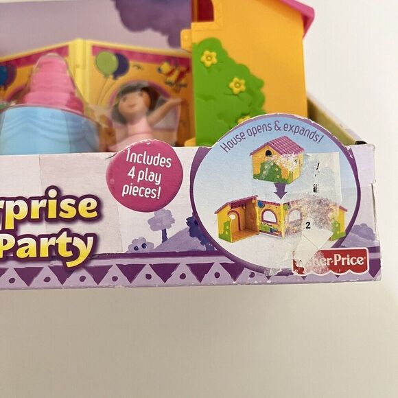 Fisher Price Dora the Explorer Fold & Surprise Birthday Party Playset Toy 2009 - Picture 4 of 9